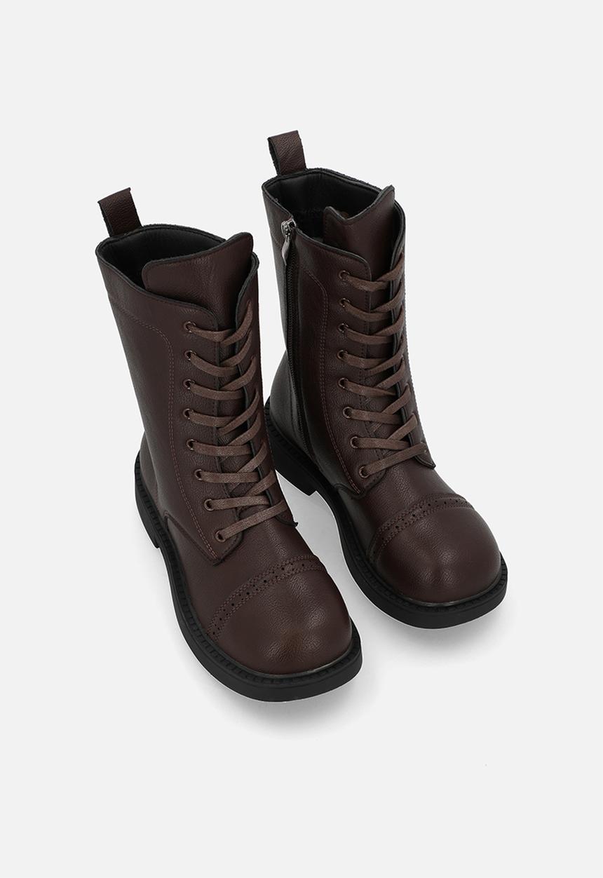 Pop Candy - Lace up boot - brown