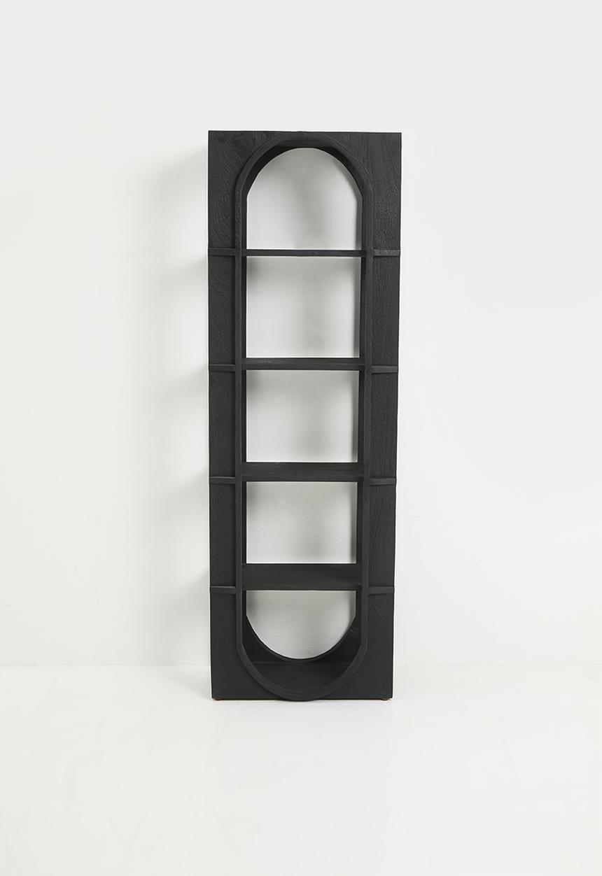 Sixth Floor - Griesha wooden shelf - black