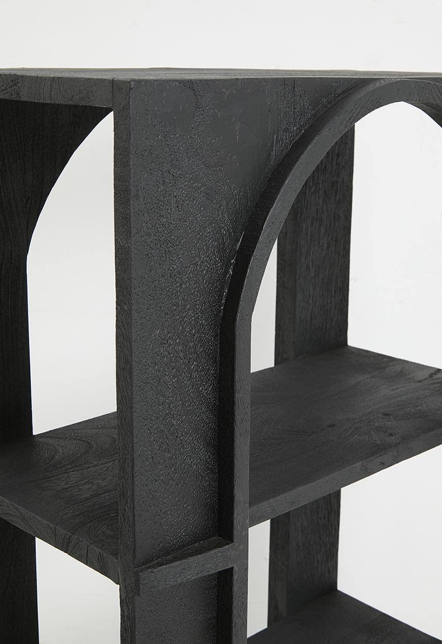 Sixth Floor - Griesha wooden shelf - black
