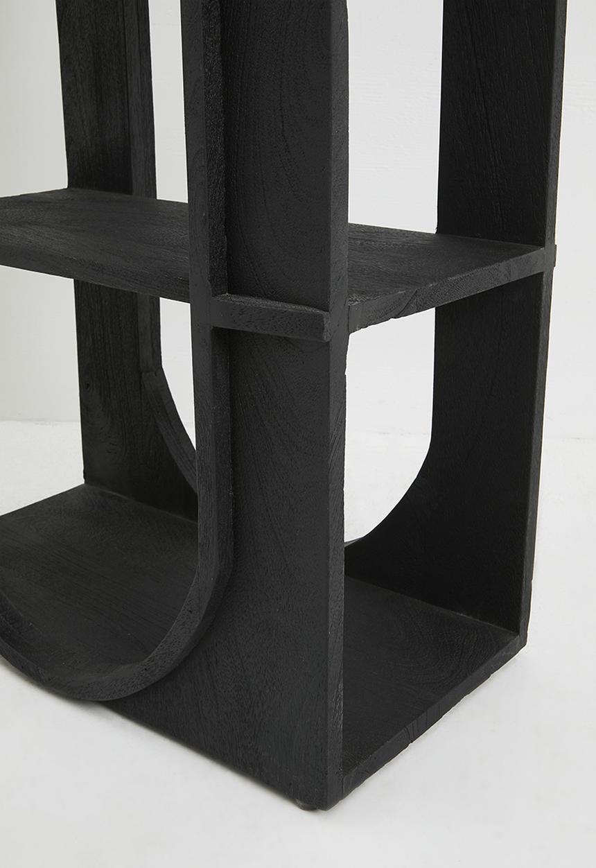 Sixth Floor - Griesha wooden shelf - black