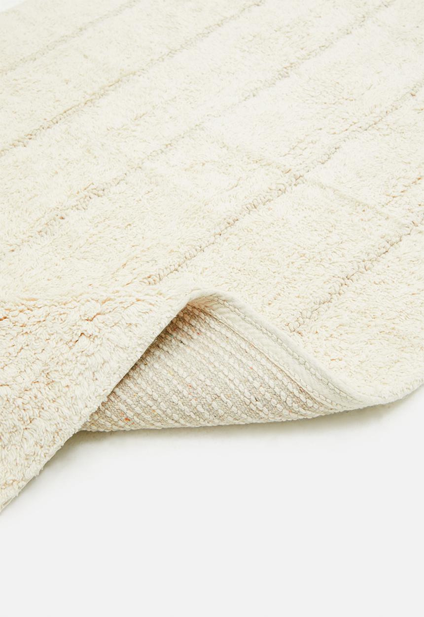 Sixth Floor - Tufted Linear Cotton Bathmat - Natural