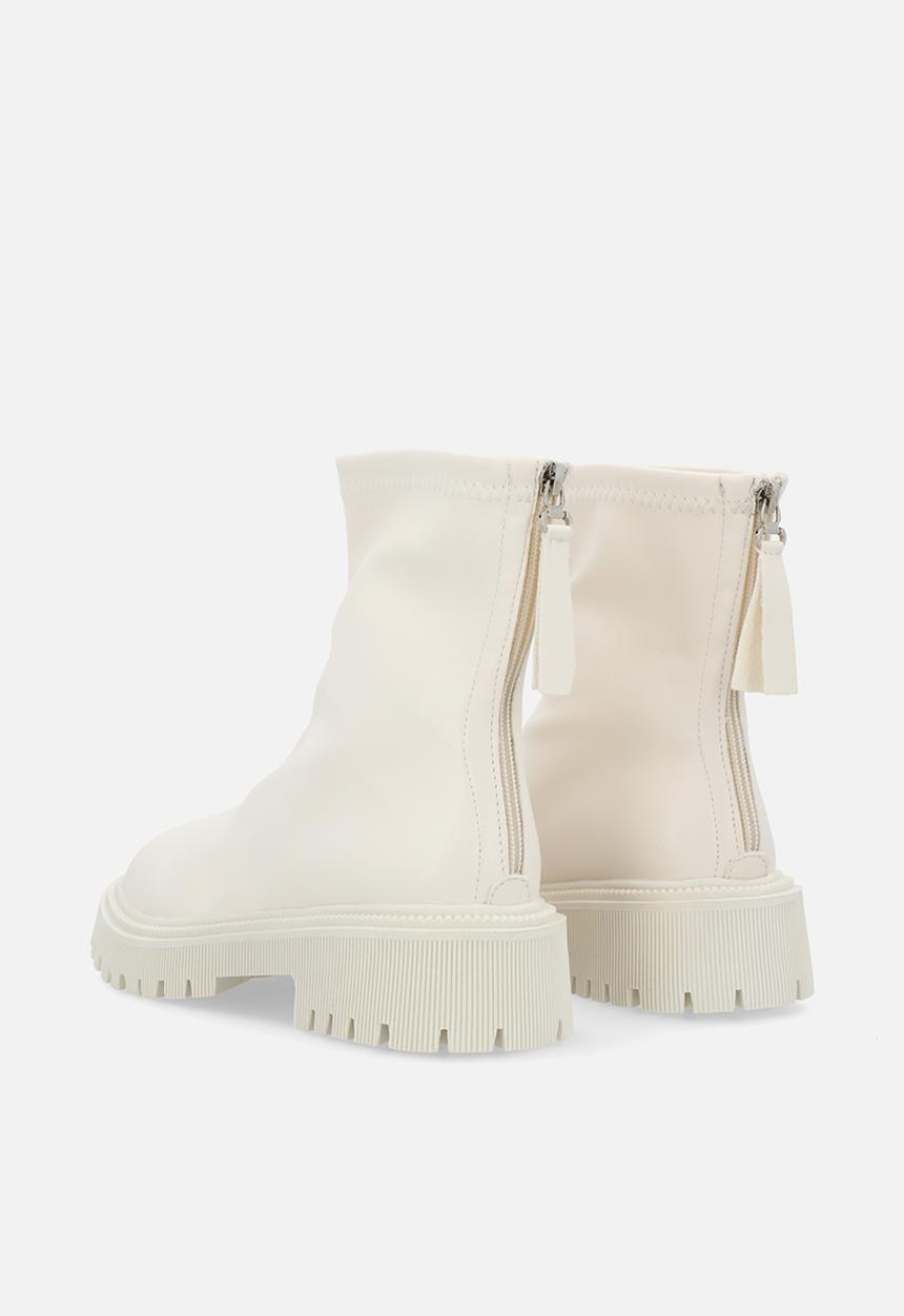 Pop Candy - Chunky sole ankle  boot - off white