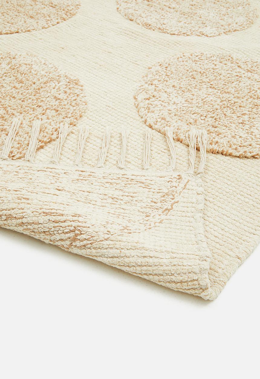 Sixth Floor - Rondo woven tufted rug - natural