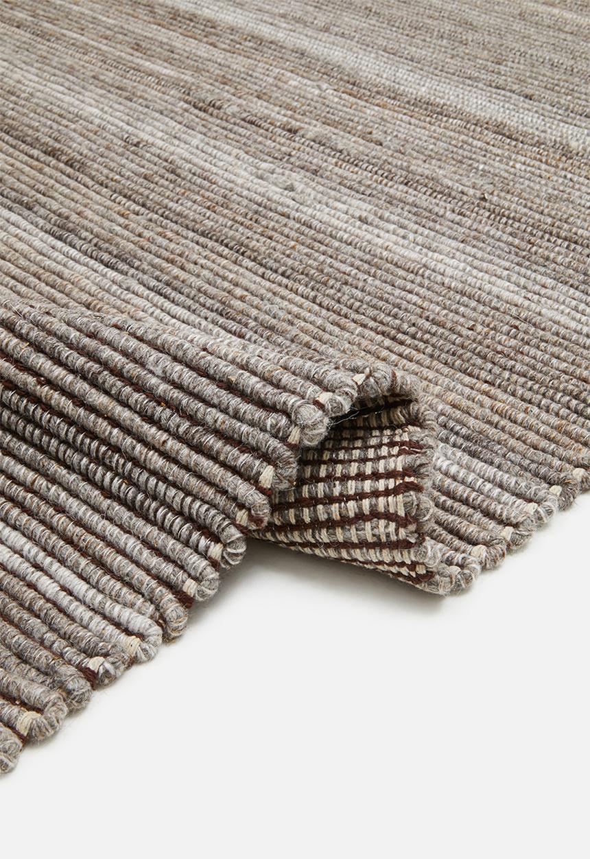 Sixth Floor - Handwoven Wool Rug - Brown