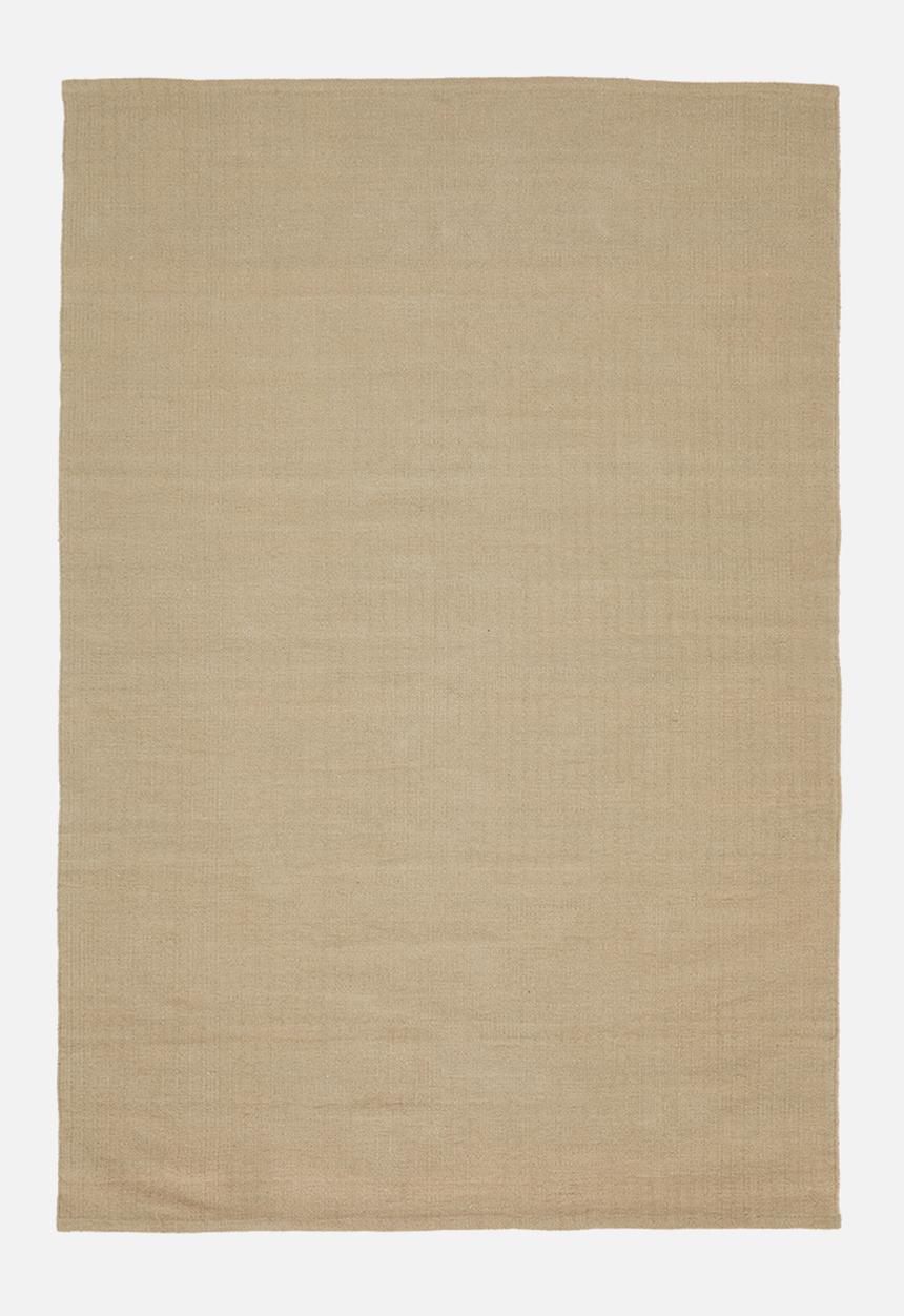 Sixth Floor - Textured Cotton Rug - Olive