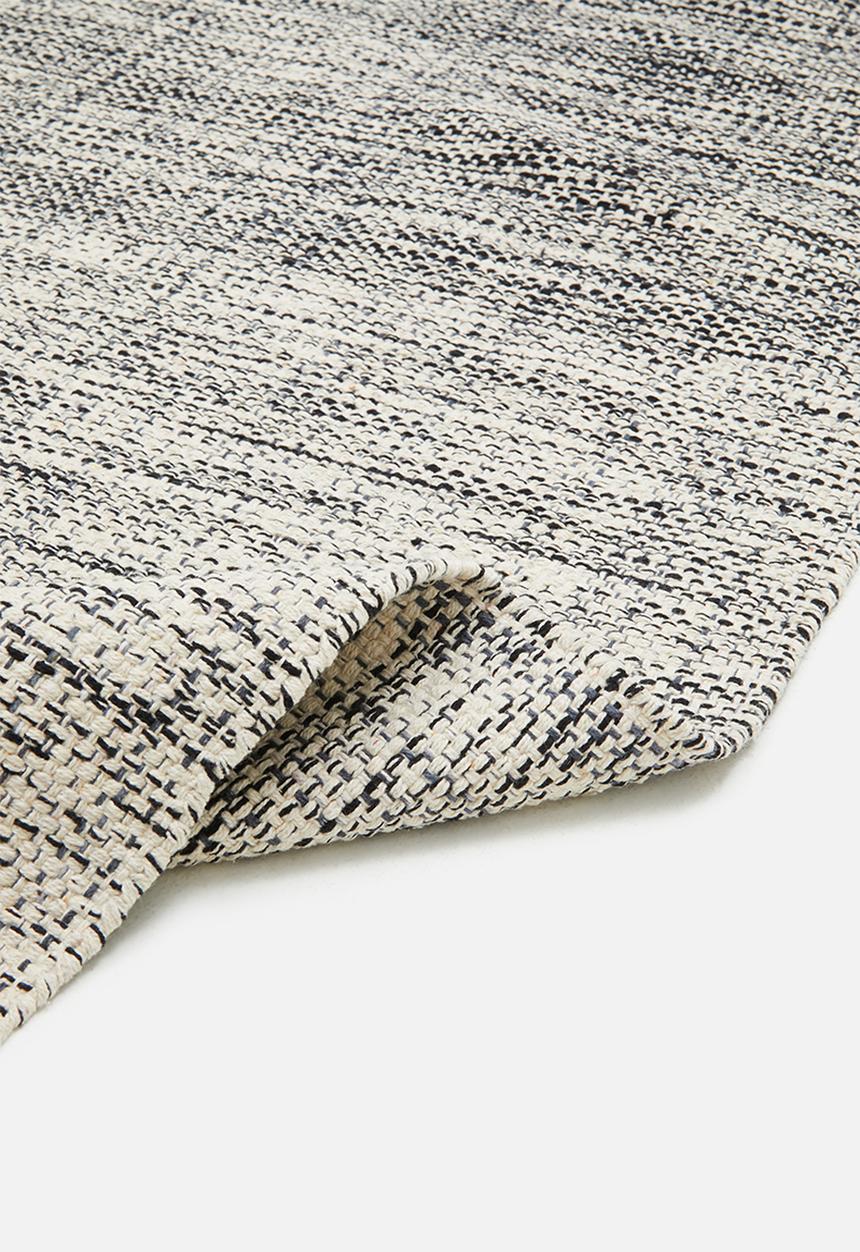 Sixth Floor - Textured Cotton Rug - Grey