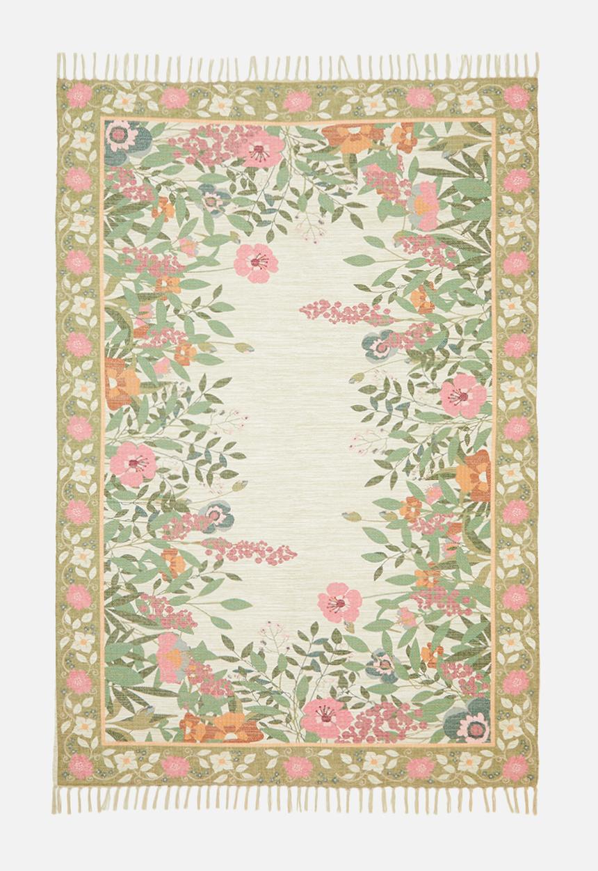 Sixth Floor - Flora tufted printed rug - multi