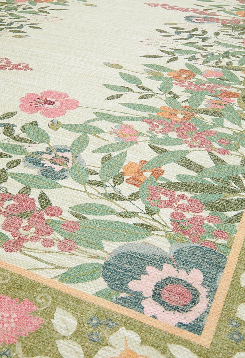 Sixth Floor - Flora tufted printed rug - multi