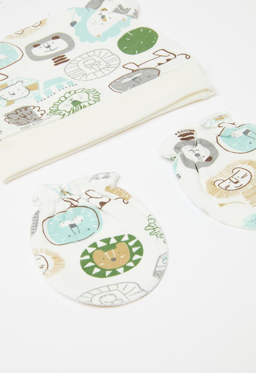 Pop Candy - Bib Hat & mitten set - multi