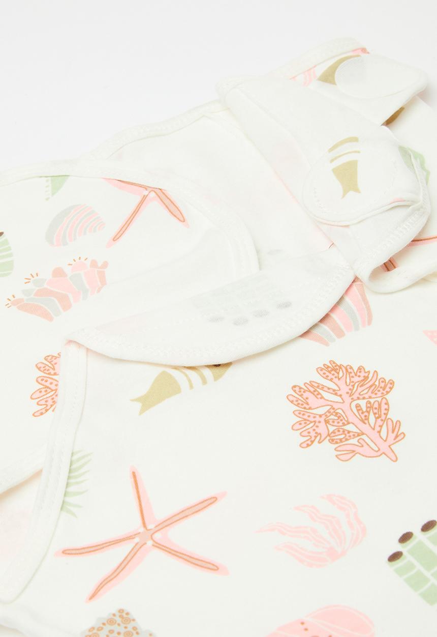 Pop Candy - Headwarp & swaddle set - pink & white
