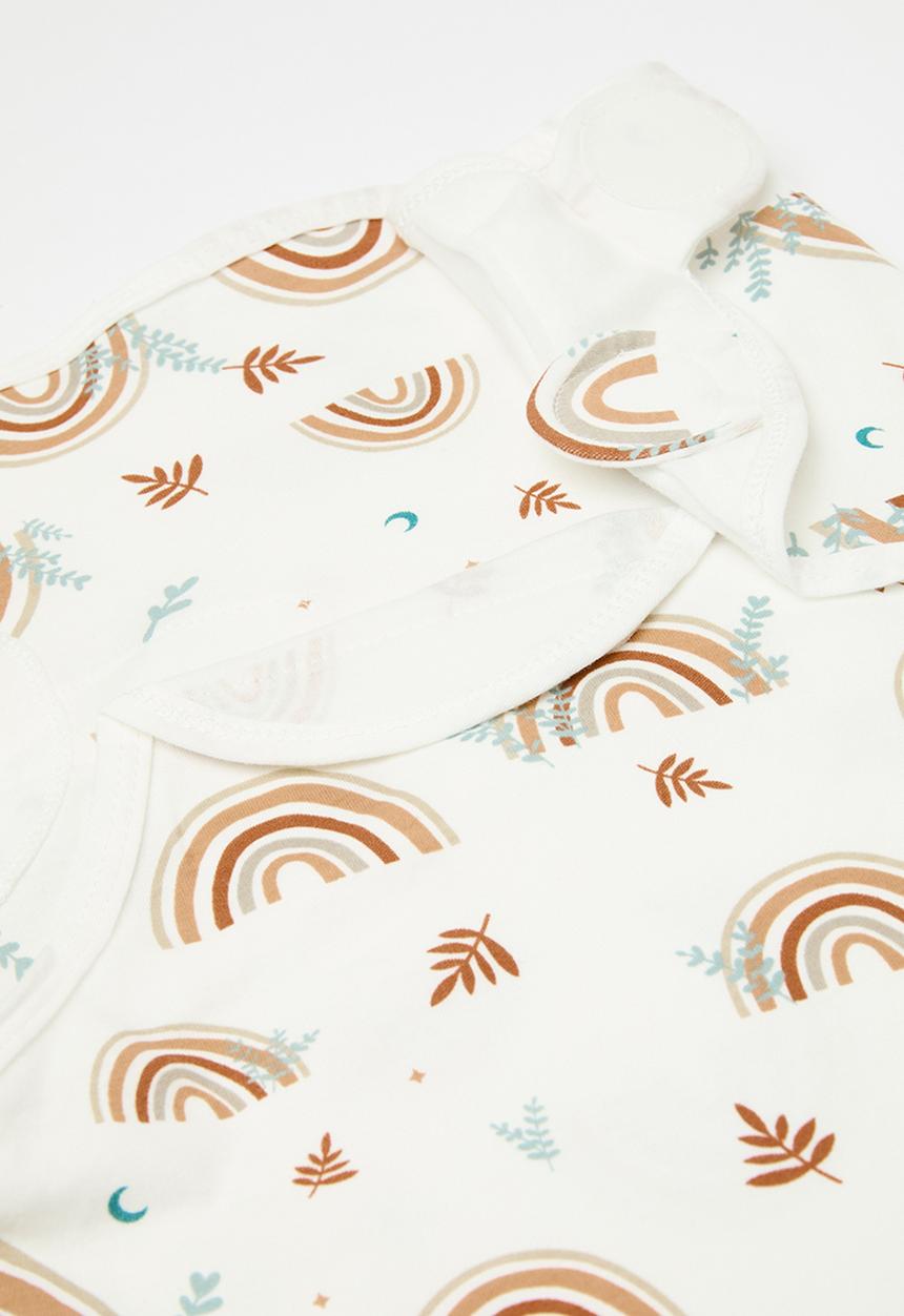 Pop Candy - Headwrap & swaddle set - brown & white
