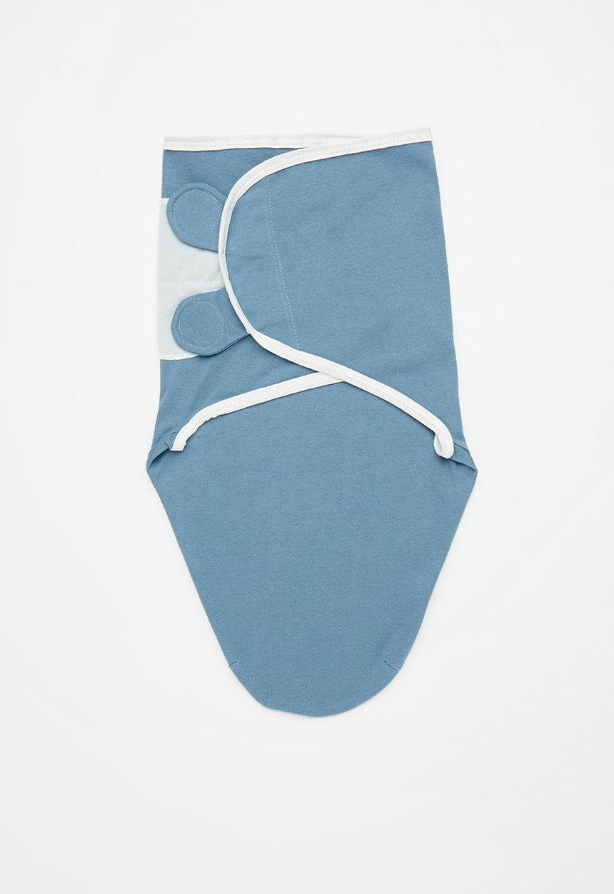 Pop Candy - 2 Pack swaddle set - blue & white