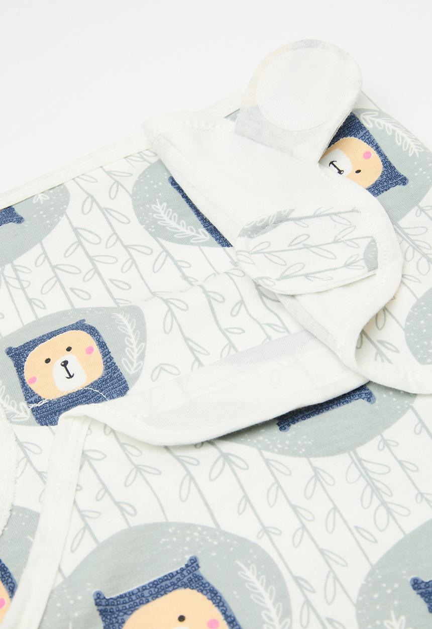 Pop Candy - 2 Pack swaddle set - blue & white