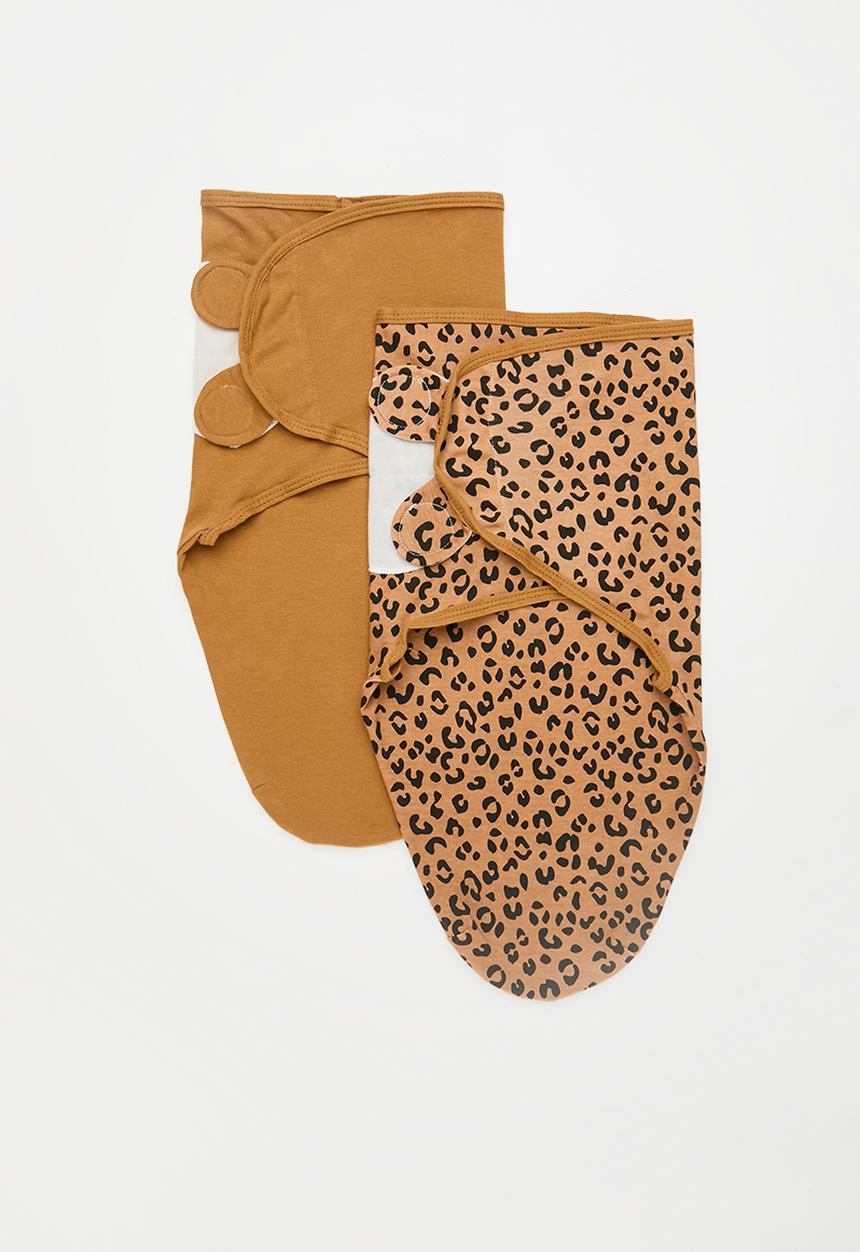 Pop Candy - 2 Pack swaddle set - brown & black