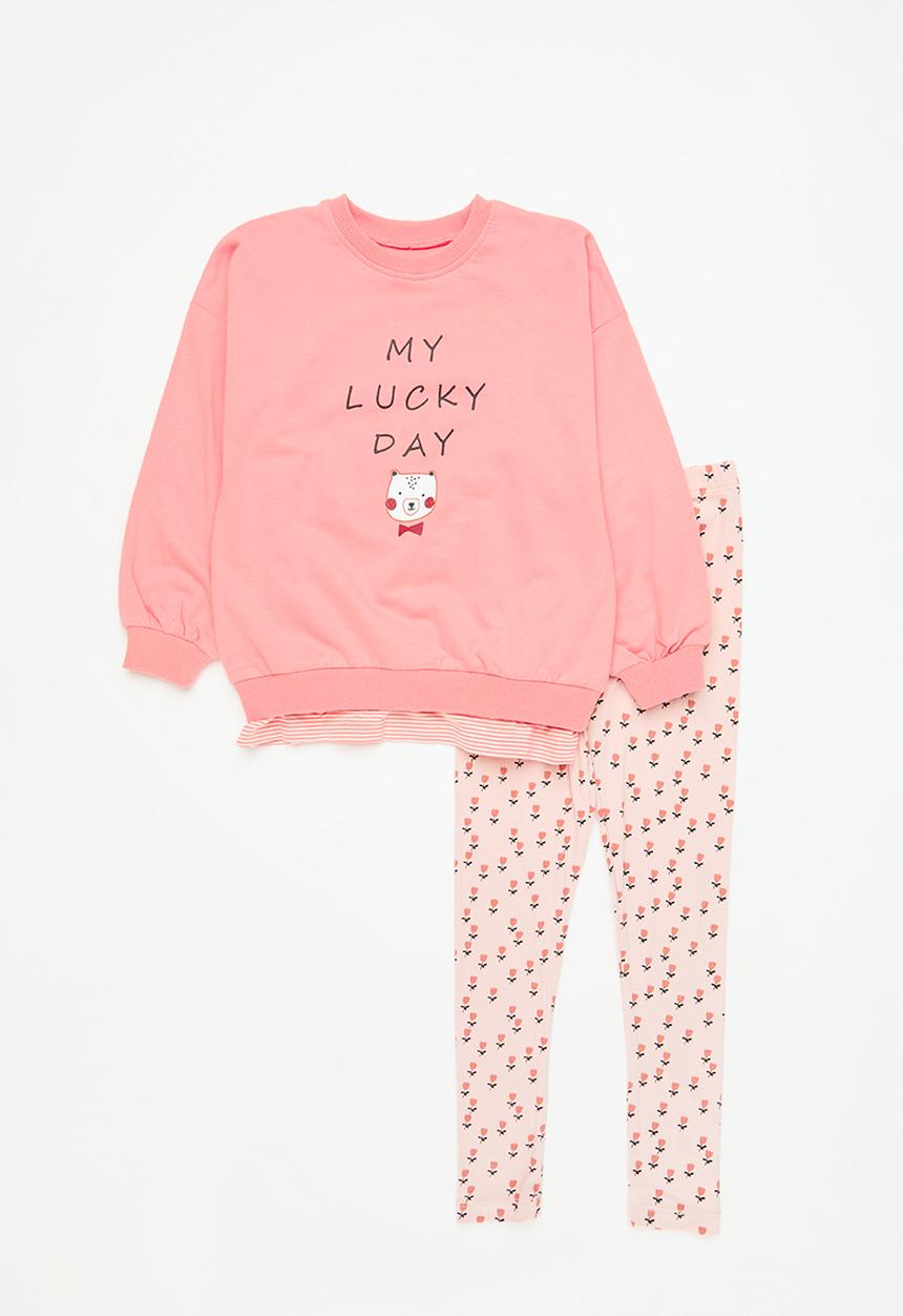 Pop Candy - Sweatshirt & legging set - dusty pink