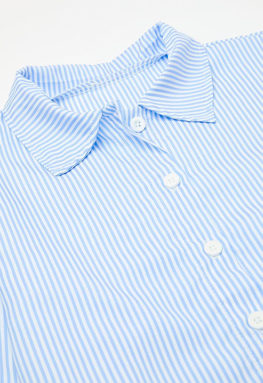 Pop Candy - Striped 2 piece set - blue & white