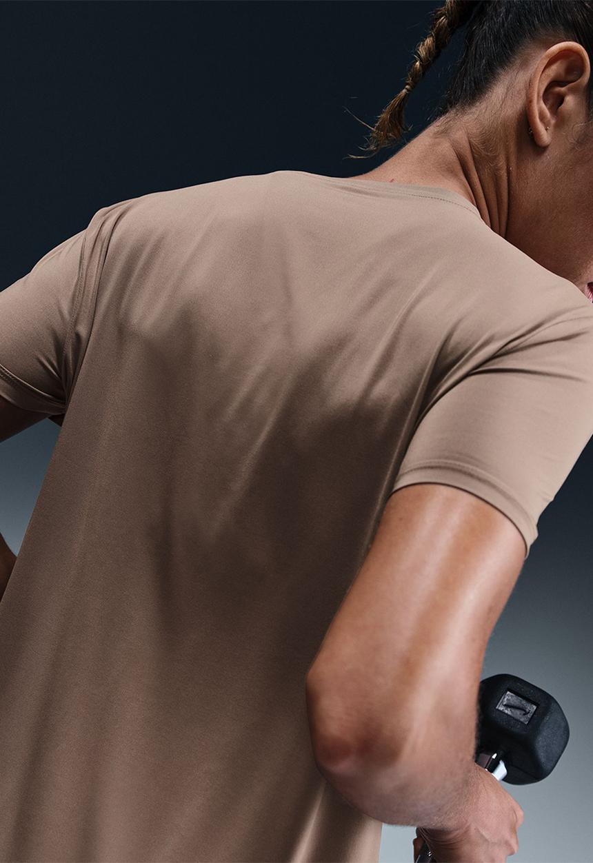 Nike - Nike One Classic Top - Mink Brown/Black