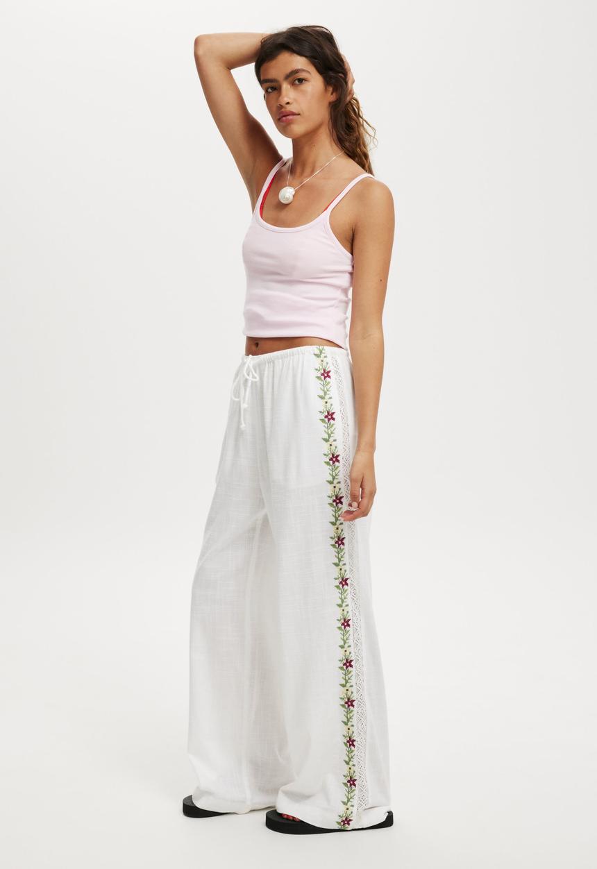 Cotton On - Craft Core Pant - Cross Stitch Embriodery