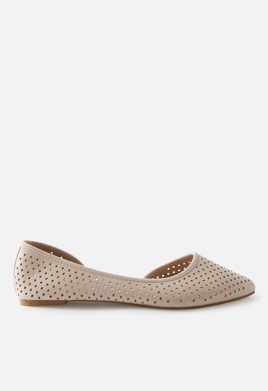 Cotton On - Prima Dorsay Ballerina- Taupe Micro