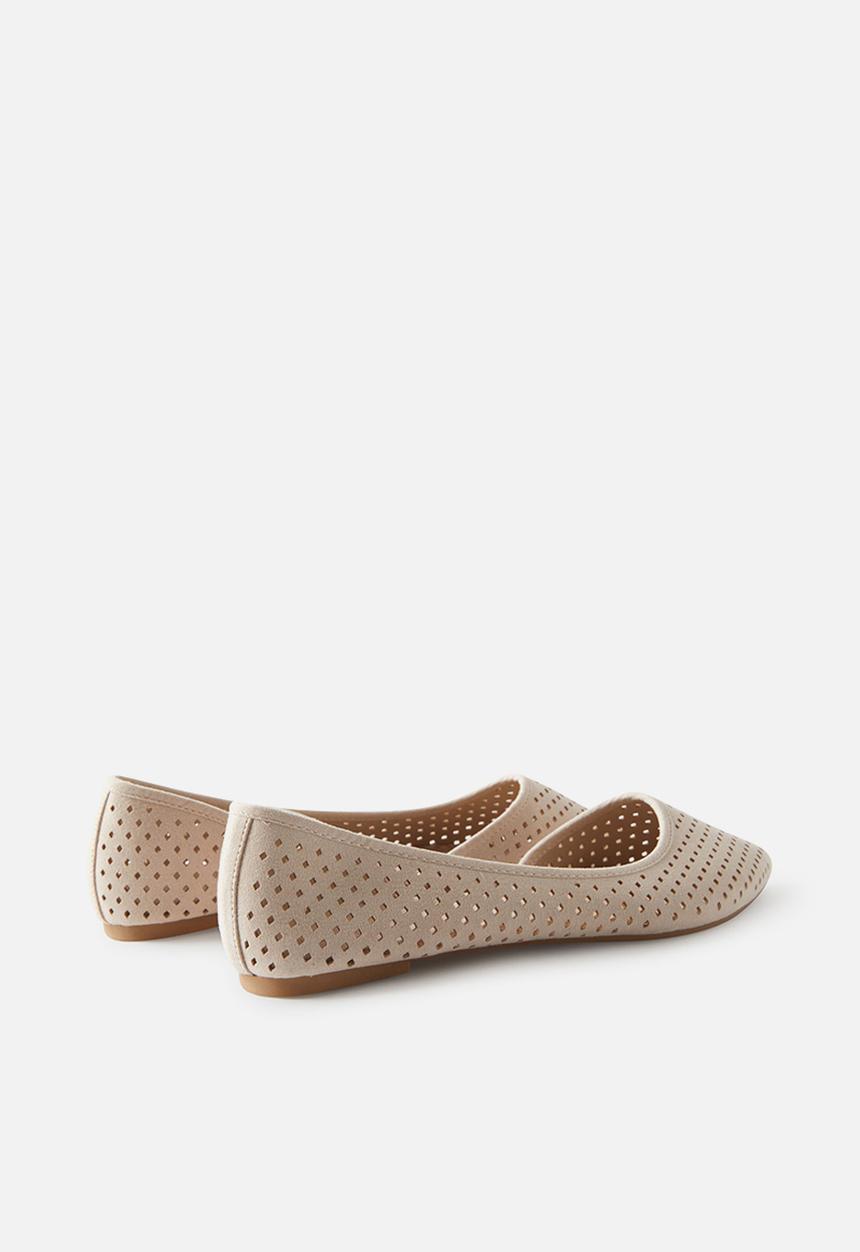 Cotton On - Prima Dorsay Ballerina- Taupe Micro