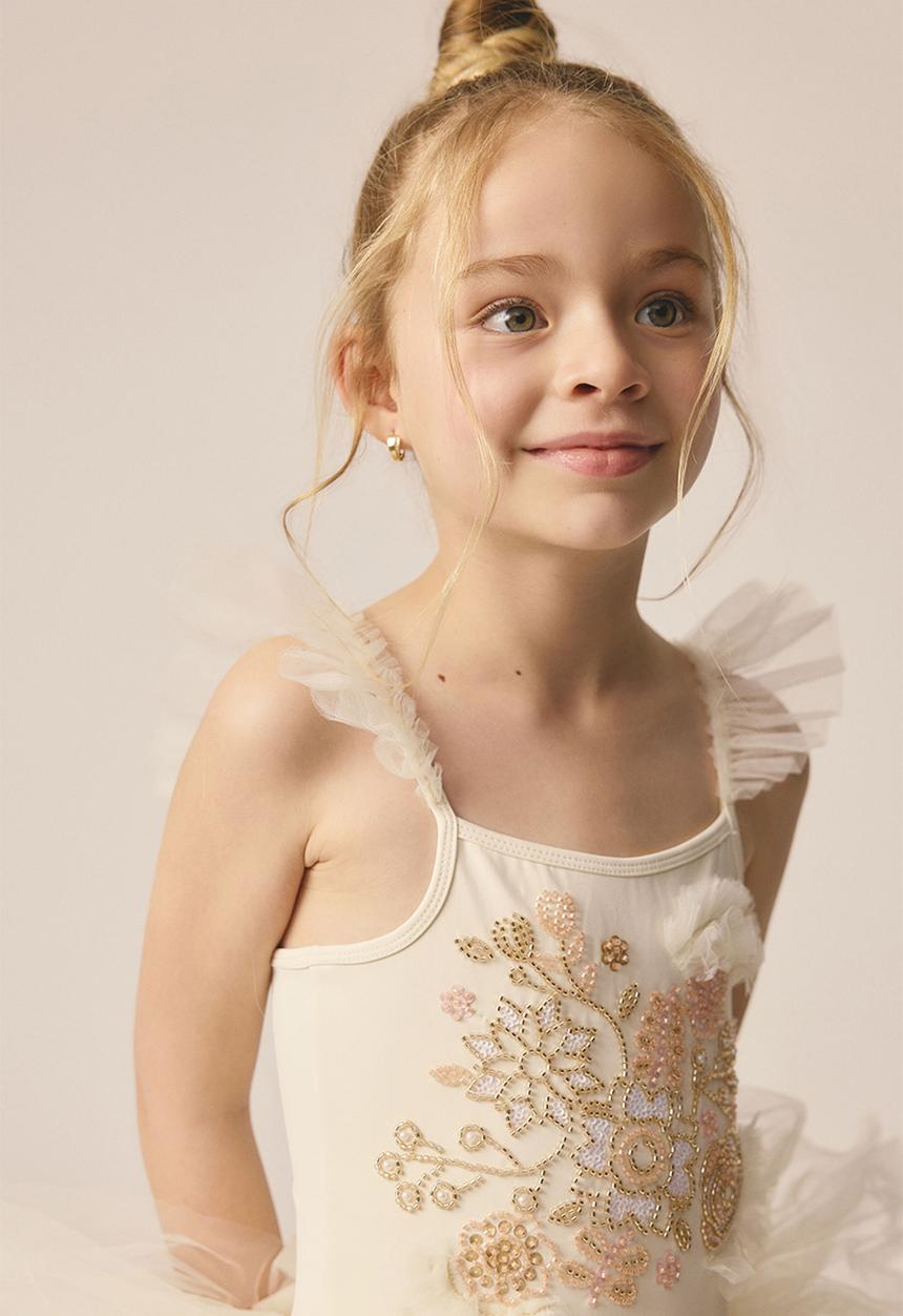 Cotton On - Leia dress up tutu - dark vanilla/flower sparkle