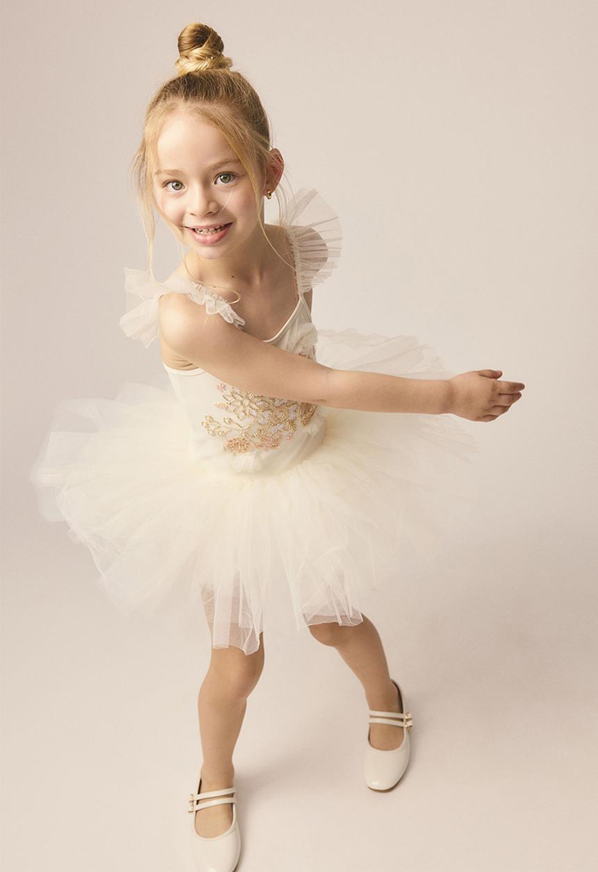 Cotton On - Leia dress up tutu - dark vanilla/flower sparkle