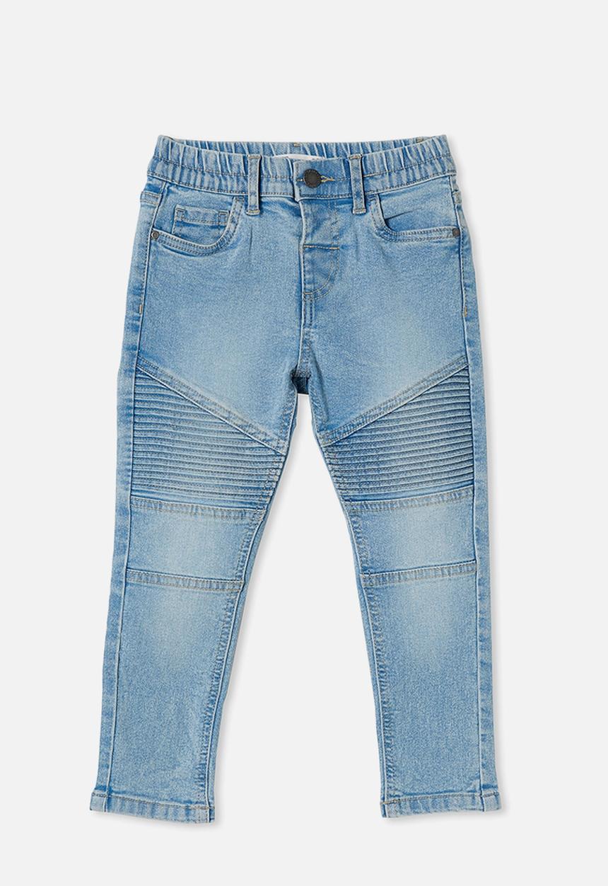Cotton On - Skinny fit moto jean - byron mid blue