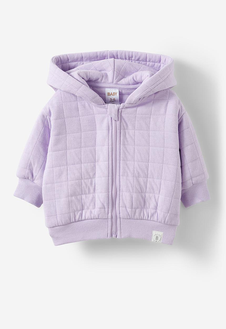 Cotton On - Quilted hooded zip through - vintage lilac