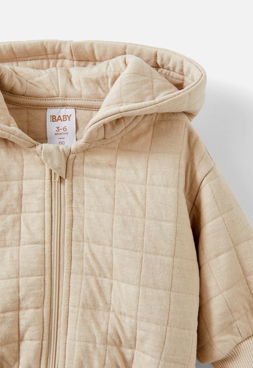 Cotton On - Quilted hooded zip through - rainy day