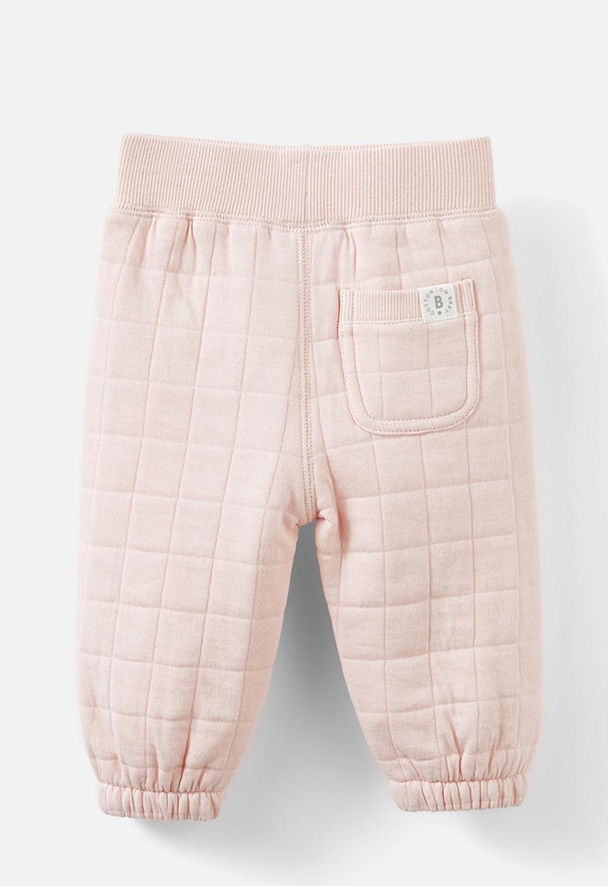 Cotton On - Quilted trackpant - pink pearl