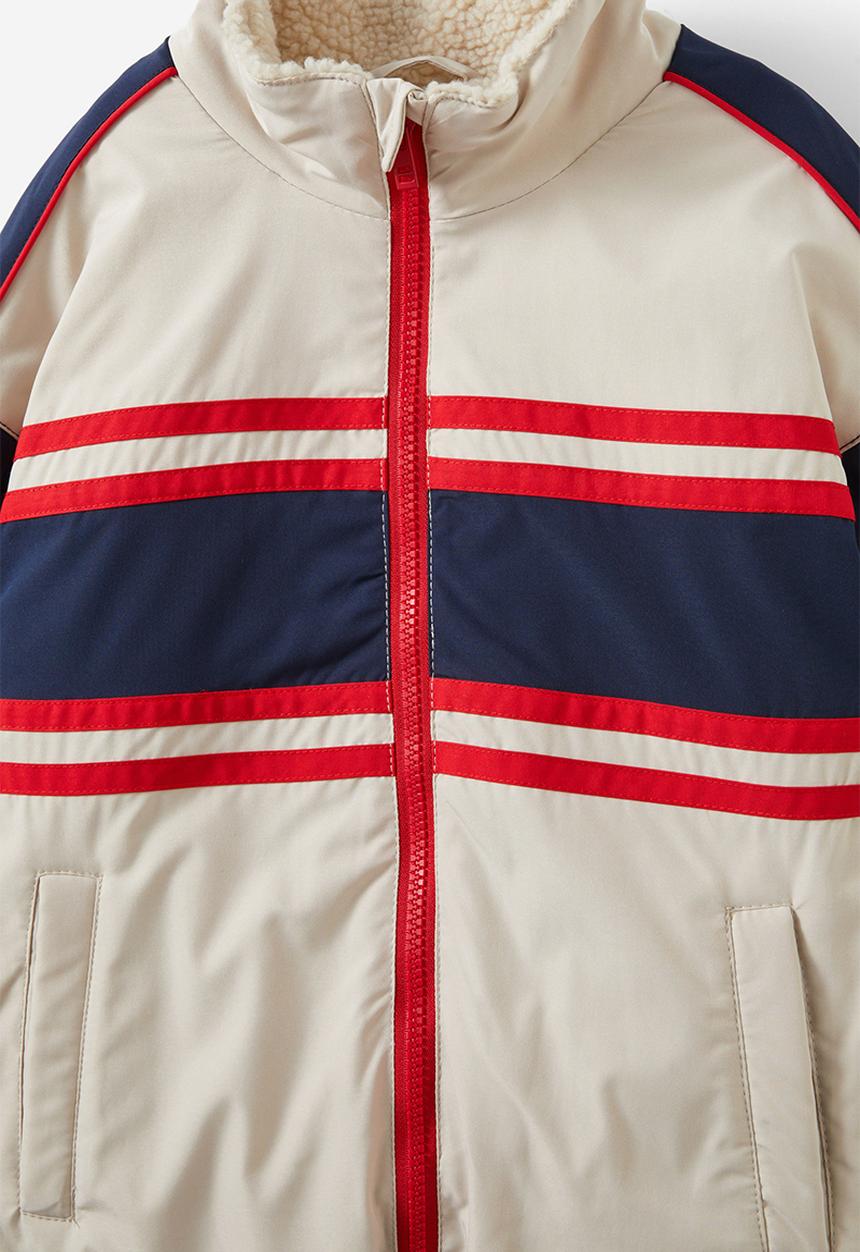 Cotton On - Theodore zip thru jacket - rainy day/squid ink splice