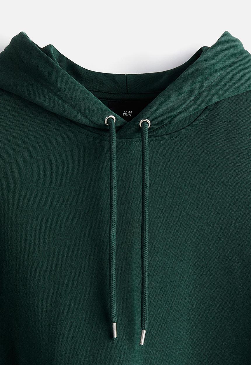H&M - Loose fit hoodie - forest green
