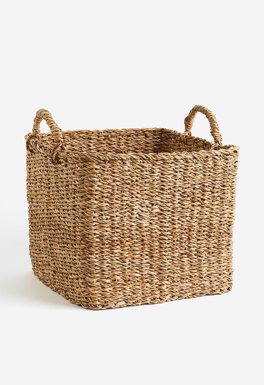 H&M - Large braided storage basket - beige