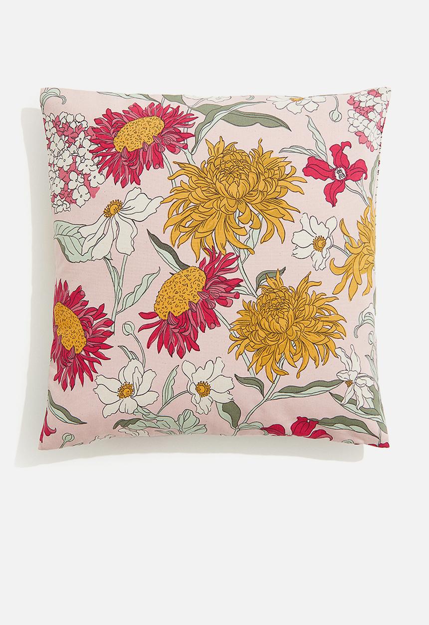 H&M - Outdoor cushion cover - light pink floral