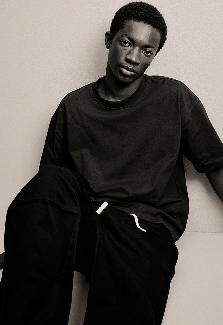 H&M - Loose fit twill trousers - black