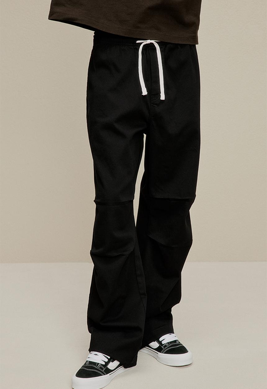 H&M - Loose fit twill trousers - black