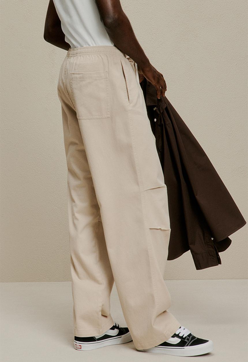 H&M - Loose fit twill trousers - beige