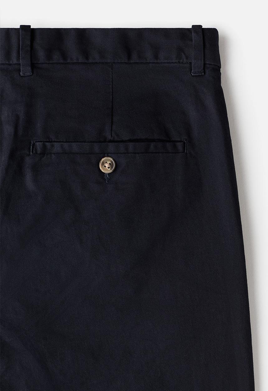 H&M - Slim fit cotton chinos - navy blue