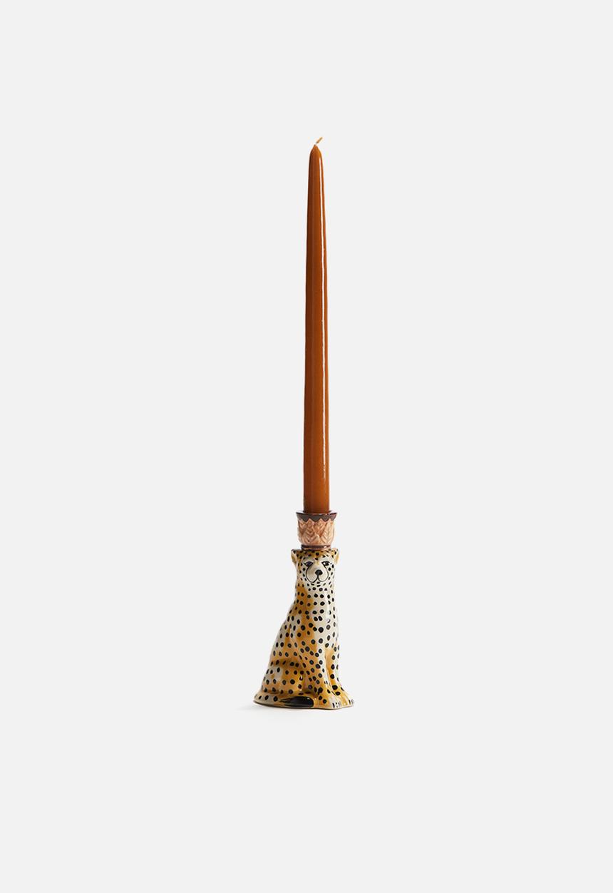H&M - Cheetah candlestick - beige cheetah