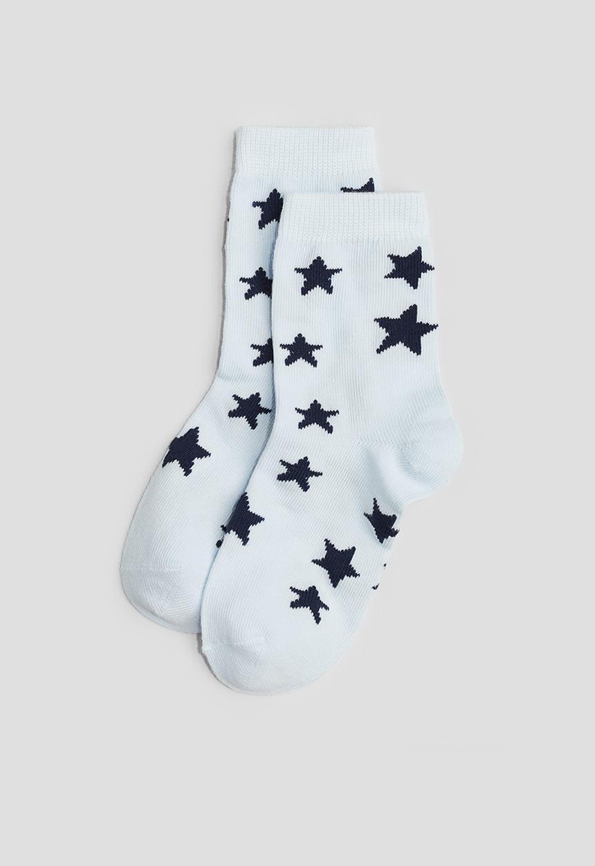 H&M - 7-pack socks - light grey marl/stars
