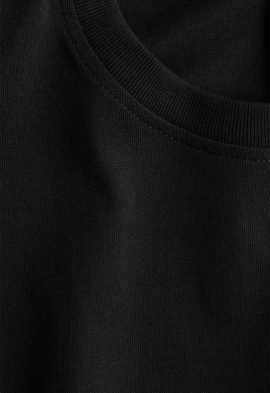 H&M - Shoulder-pad T-shirt - black