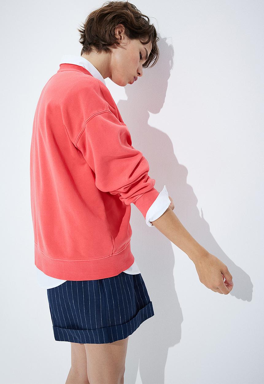H&M - Printed sweatshirt - red new york