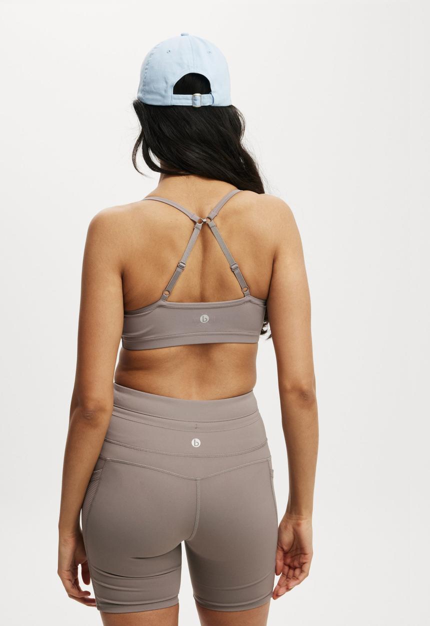 Cotton On - Workout Yoga Crop - Desert Grey