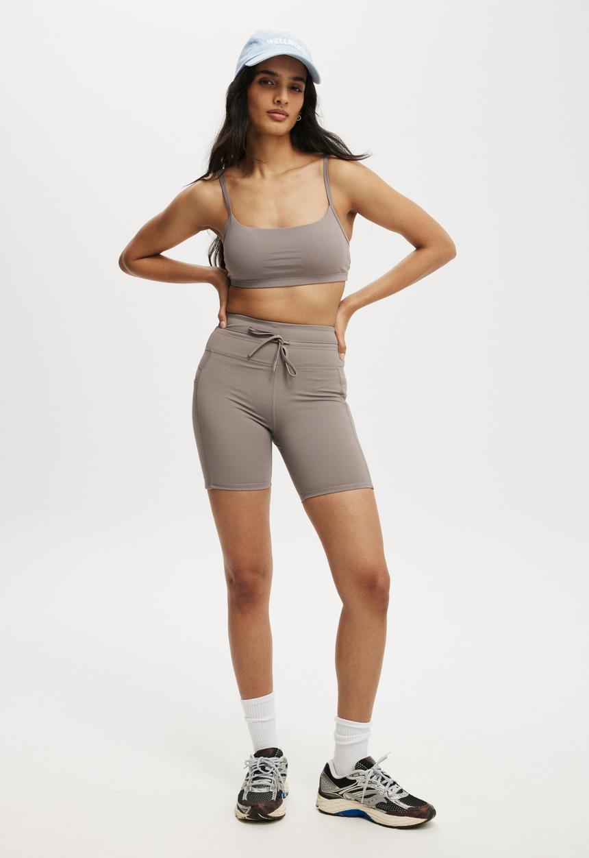 Cotton On - Workout Yoga Crop - Desert Grey
