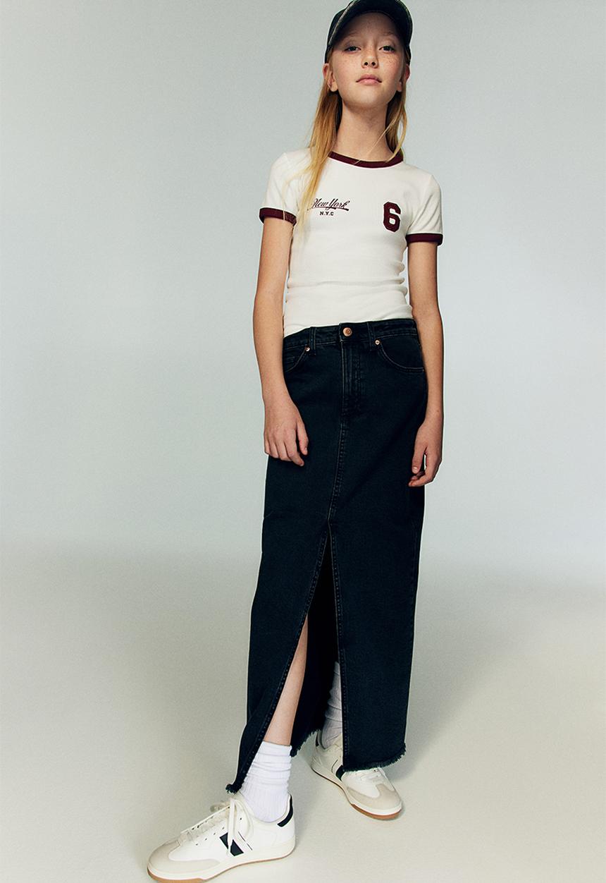 H&M - Cotton jersey top - white/new york 
