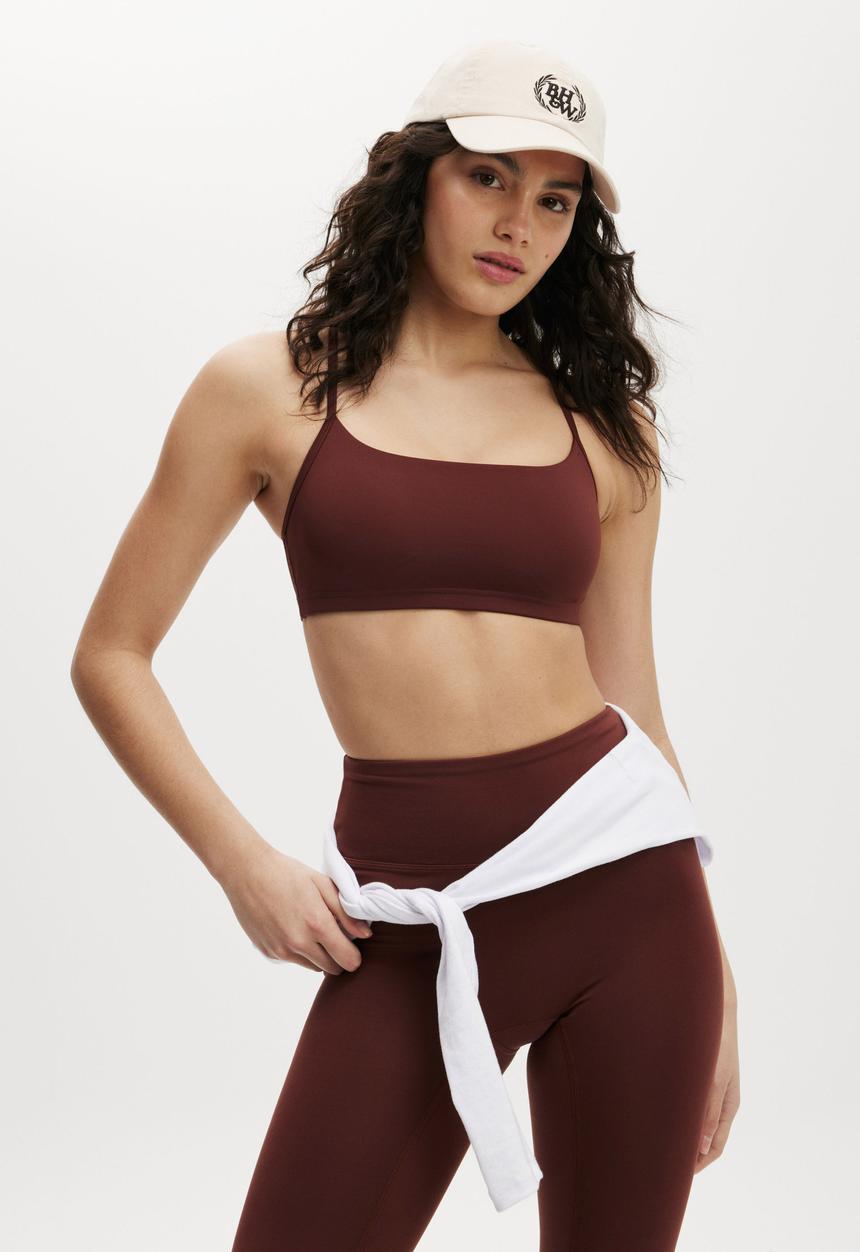 Cotton On - Workout Yoga Crop - Cappuccino