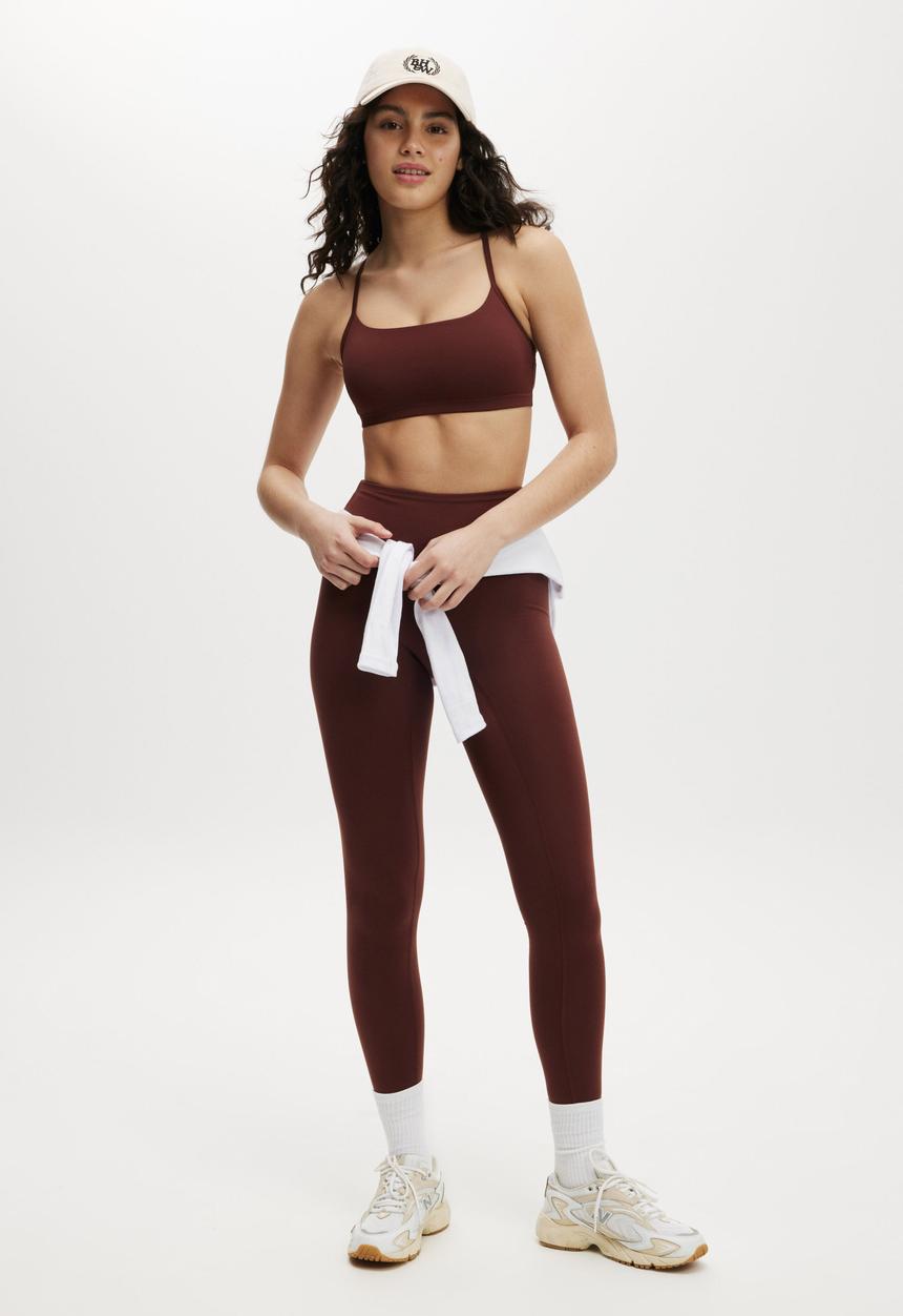 Cotton On - Workout Yoga Crop - Cappuccino