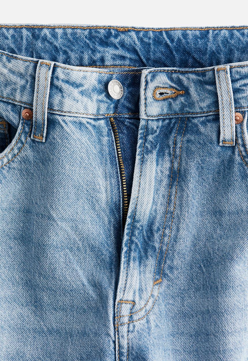 H&M - Curvy fit baggy high jeans - blue