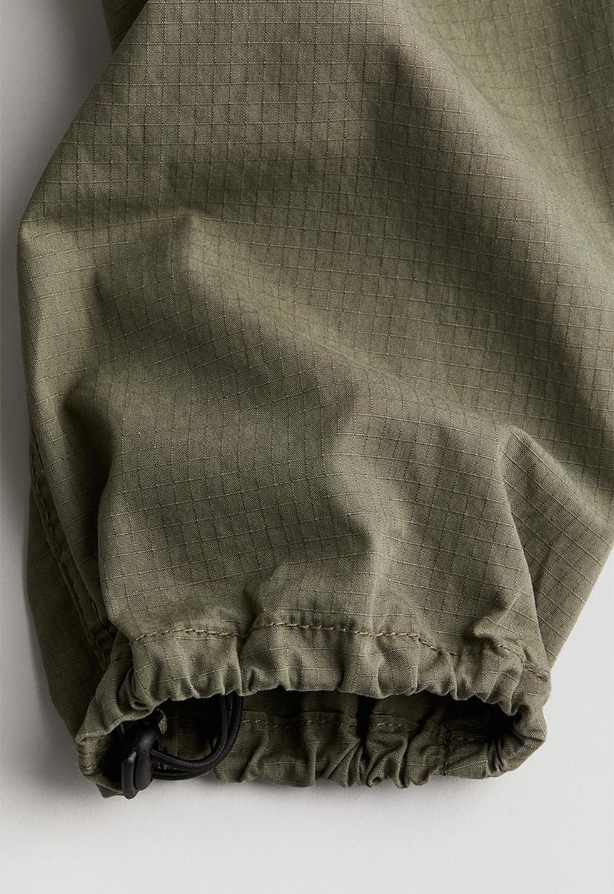 H&M - Parachute trousers - khaki green