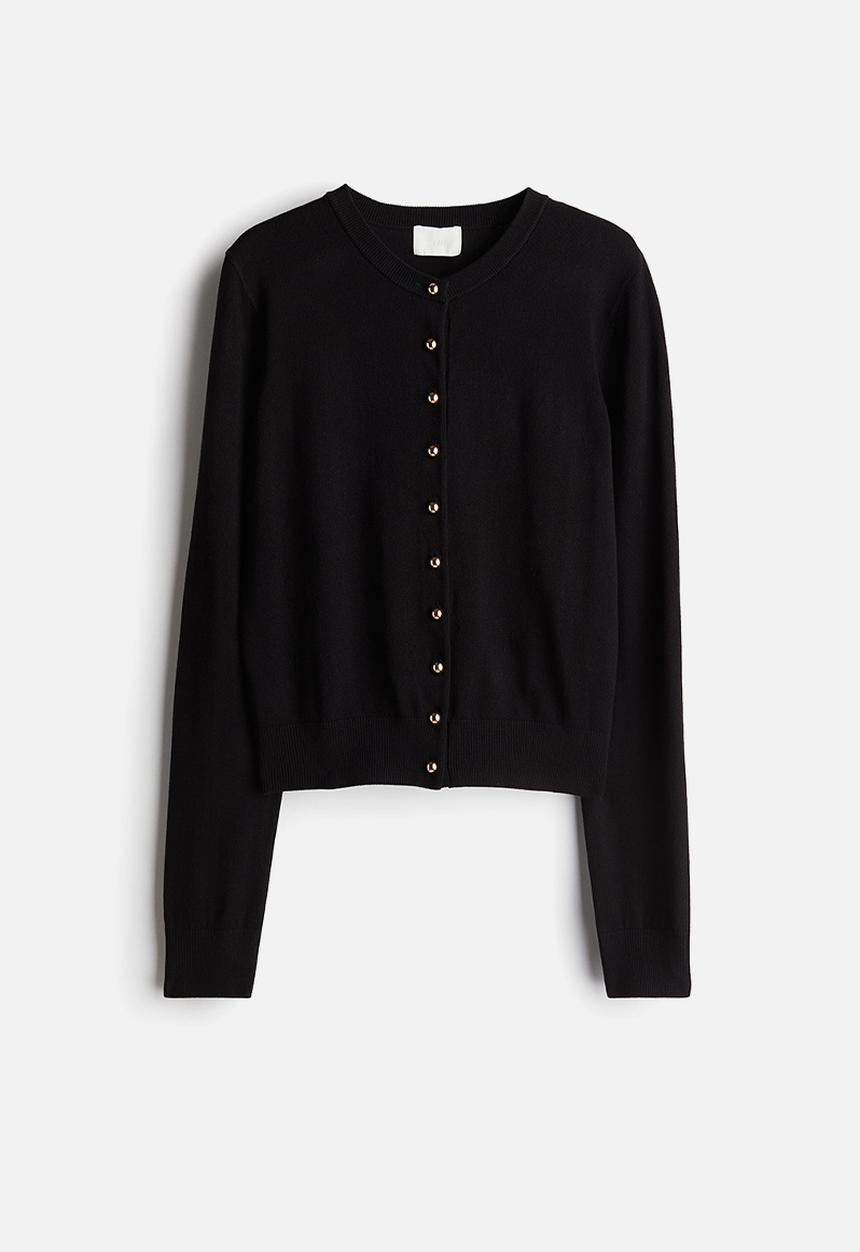 H&M - Knitted cardigan - black